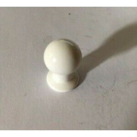 Pomolo in ottone - Ø 14 mm. - laccato bianco