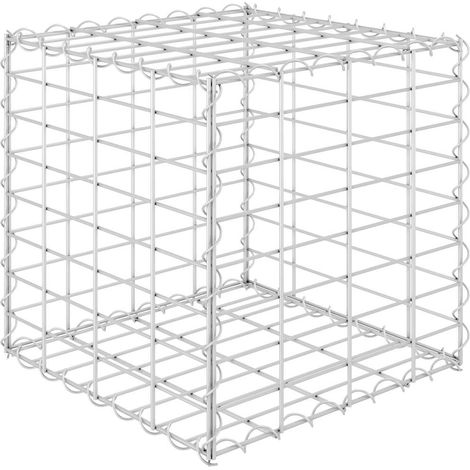 Maison Exclusive - Würfel-Gabionen-Hochbeet Stahldraht 40x40x40 c