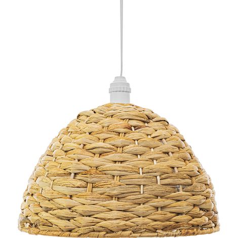 Deckenlampe aus Seegras -  Boho-Bali-Design-Pendelleuchte - Ngu Natural wood