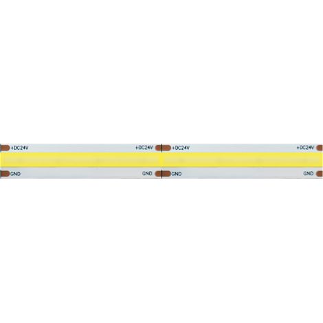 Striscia led COB monocolore da 15W/MT 24V - Bobina da 5m - Giallo (1/4)