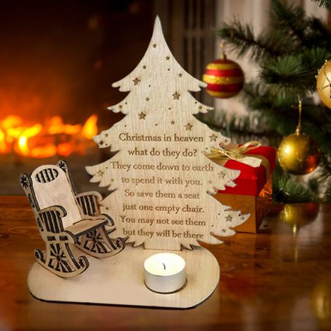 [Árbol de Navidad de madera como recuerdo] [Vela conmemorativa como decoración para celebraciones] [Mecedora personalizada] [Árbol de Navidad de madera como recuerdo, regalo, decoración] (1/5)