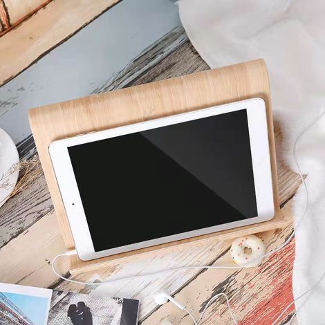 Support De Tablette En Bambou - Support Livre - Pupitre De Lecture Support Tablette Bois Lutrin (1/5)