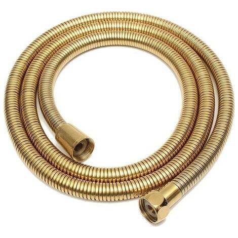 Flexible laiton double agrafage 150 cm Doré, or
