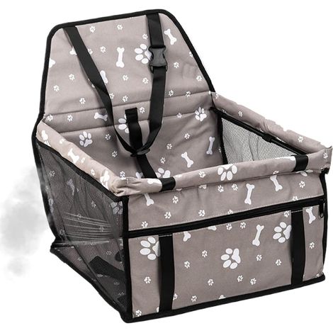 Siège Auto pour Chien Coussin Siège Auto Chien avec Poche de Rangement - Alèse Lavable Accessoires de Voyage pour Sorties Quotidiennes Trajets Routiers Visites Vétérinaires (1/5)