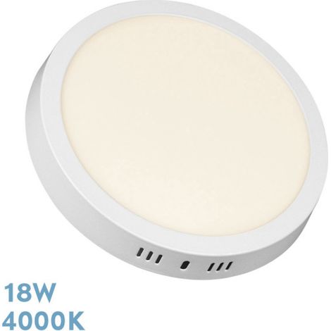 Downlight LED da superficie Thulita 18w 4000k Bianco 1440lm 2,8x21x21 Cm