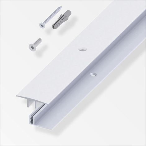 alfer Übergangs-Profil und Träger-Profil 1 m, 33 x 7 - 15 mm Alu silber Profil (1/2)