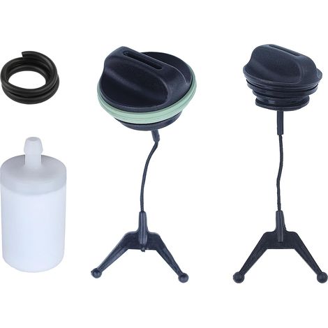 Kit de bouchon de réservoir avec tuyau de carburant pour tronçonneuse Husqvarna 340 345 346XP 350 353, remplace 537215202, 503903901 (1/5)