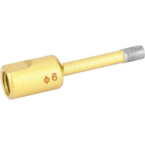 Lot de 5 forets ouvre-boîtes diamant pour meuleuse, scie cloche 6mm, découpe carrelage, verre, céramique et marbre. (1/5)