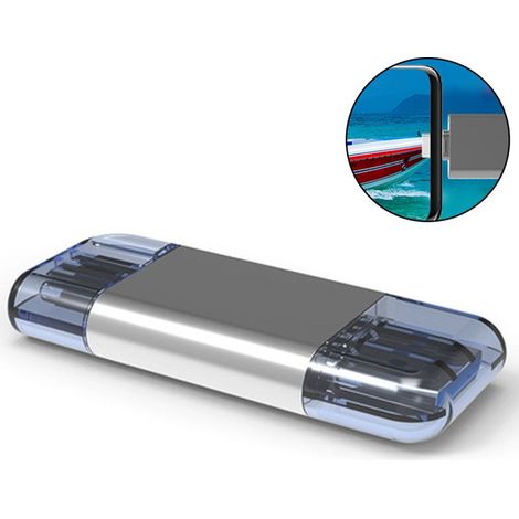 USB-Typ-C-SD-Kartenleser – USB 3.0 – Kompatibel mit SD-, Micro-SD- und TF-Karten – Bis zu 128 GB – Übertragungsgeschwindigkeiten bis zu 90 MB/s – 1 Stück (1/5)