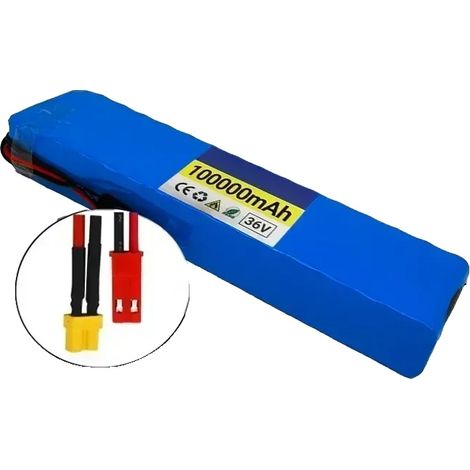 Pack de batterie lithium, capacité 100Ah, tension 36V, XT30-JST (1/2)