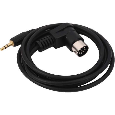 Câble audio mini-jack avec entrée AUX 3,5 mm et adaptateur M-BUS 8 broches pour changeur CD et connecteurs plaqués or (1/4)