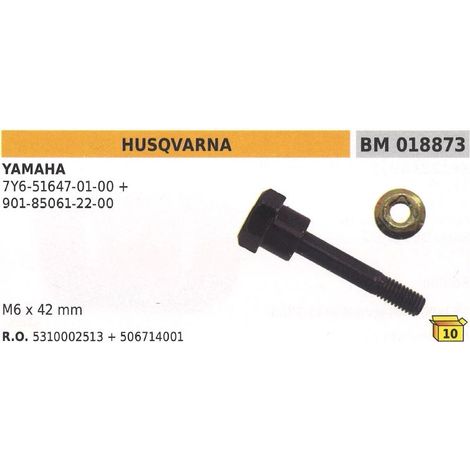 Perno spinotto di sicurezza M6x42 mm spazzaneve HUSQVARNA 7Y6-51647-01-00