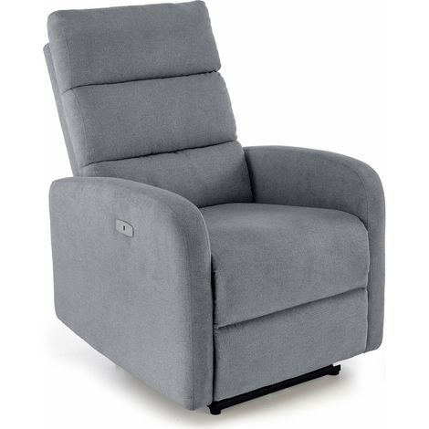 Sillón reclinable Houston 1902, Gris, 87x75x95cm, Tapiz (1/2)