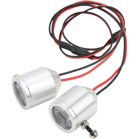 Projecteur RC - LED 3 W - Pour Voiture Et Bateau Radiocommandés - Échelles 1/5 1/7 1/8 1/10 - Lot De 2 (1/5)