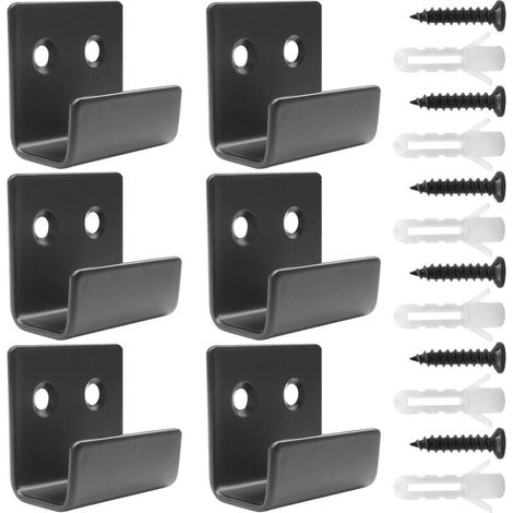 6Pcs Powerful Wall Hooks, Heavy Duty Wall Hooks, Stainless Steel Climbing Hook, Strong Load Capacity (1/5)