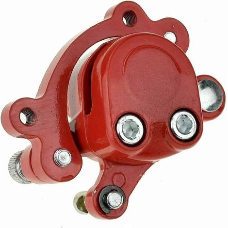 Bras de frein à disque arrière droit avec plaquettes de rechange pour mini-moto Motovox MBX10 11, compatible avec des disques de 160 mm et 2,5 mm d'épaisseur. (1/4)