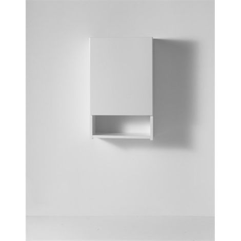 Pensile Eko sospeso cm. 43,3x22xh70 ad un'anta con ripiano bianco