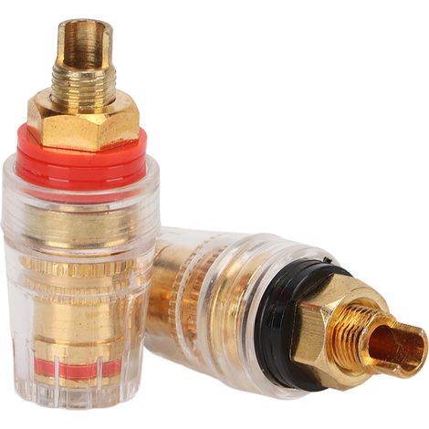 2 pièces Borne d'Onduleur Rouge Noir Compacte Fiable Durable Conductivité Stable Accessoires Électroniques Faciles à Remplacer (1/5)