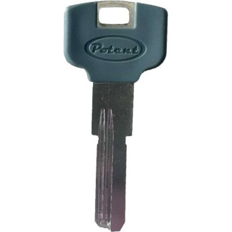 CHIAVE PUNZONATA POTENT 3200KN ORIGINALE - OTTONE NICHELATO - 10 pezzi