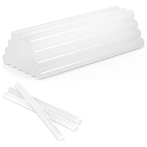 Lot de 30 mini bâtons de colle transparente Ø 7 mm x 150 mm, bâtons de colle chaude standard pour pistolet à colle courante, pour bricolage, réparation, décoration (1/4)