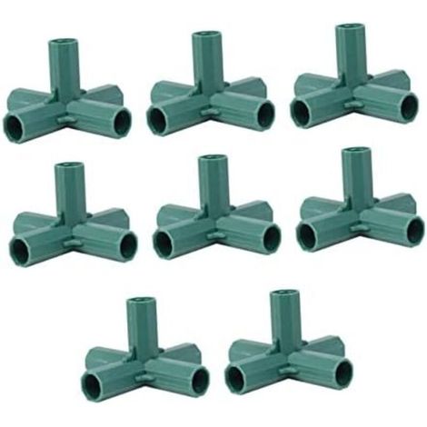 CSPARKV 8 Pièces connecteurs de tubes goutte à goutte pièces de renfort de jardin partie tubulaire tube de renfort de jardin pièces de pédalier meubles Accessoires pilier coude support (1/5)