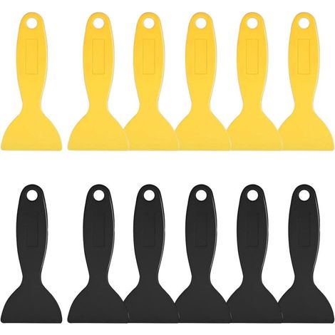 Ensemble de spatules en plastique, spatule d'impression 3D, couteau en plastique, grattoir en résine flexible, spatule en plastique, outils de suppression de bulles d'air, outil d'installation pour im (1/4)