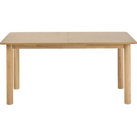 Tavolo da pranzo rettangolare estensibile in legno chiaro frassino L160-210 cm CLAUDIE