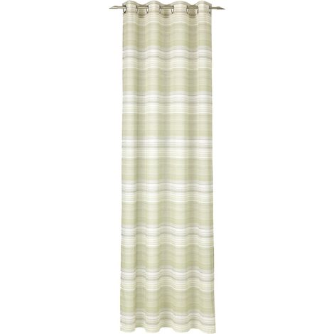 Deko Trends Vita Occhielli Sciarpa, Tessuto, Wollweiß-Taupe-Grün, 245 x 140 x 0.1 cm (1/4)