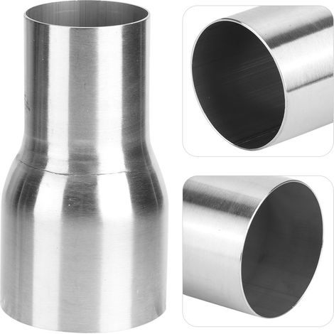 Adaptateur réducteur de tuyau d'échappement universel en acier inoxydable, pièce modifiée 57 mm / 76 mm (1/5)