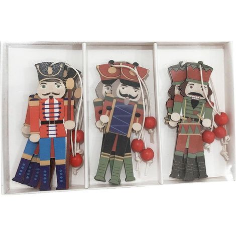 décorations en bois représentant des soldats Casse Noisette (1/5)