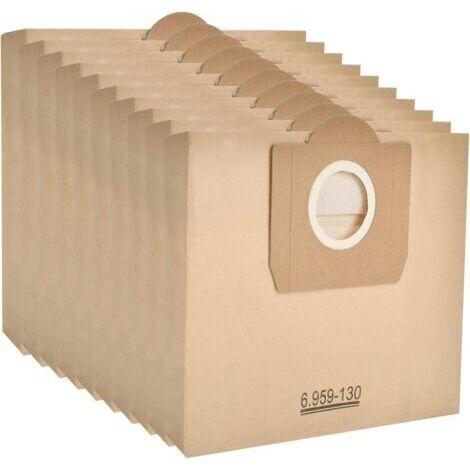 10 sacs en papier filtre pour aspirateurs Karcher Karcher 6.959-130 A2204 WD3300 MV3 (1/5)