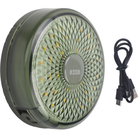 Lichterkette für Camping im Freien, wiederaufladbar, USB-Ladefunktion, wasserabweisend (IPX4), grün, DUBUNS (1/5)