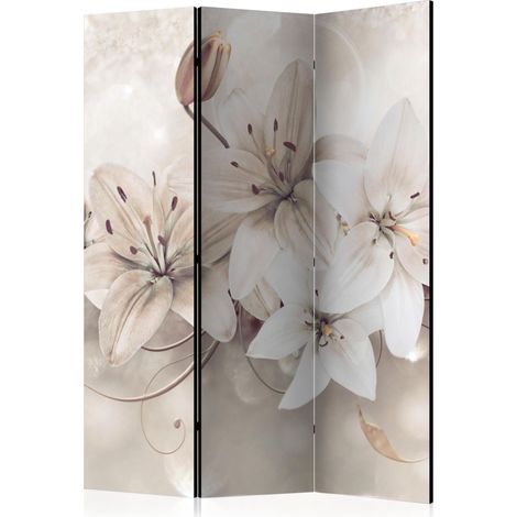 Paravento - Diamond Lilies [Room Dividers] - 135x172 (1/4)