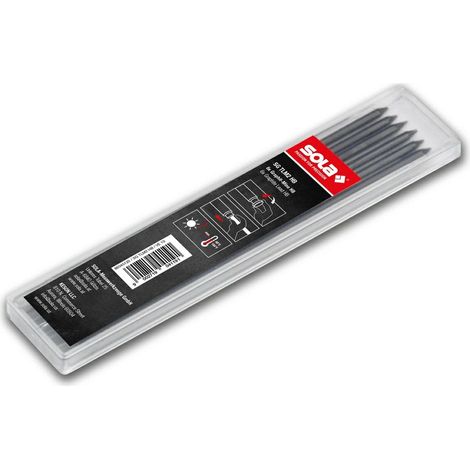 Jeu de mines de rechange Sola TML2 gris pour marqueurs de trous de forage