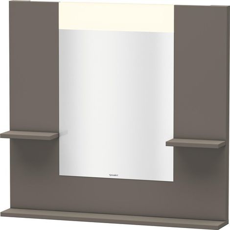 Miroir DuravitVERO 142x850x800m avec éclairage flanelle gris satin