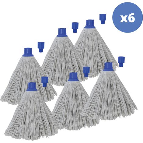 Lot de 6 franges en coton blanc 220g