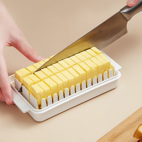 Boîte de rangement rectangulaire pour fromage, beurre, au frigo, avec couvercle, lot de 1, comme sur l'image. (1/5)