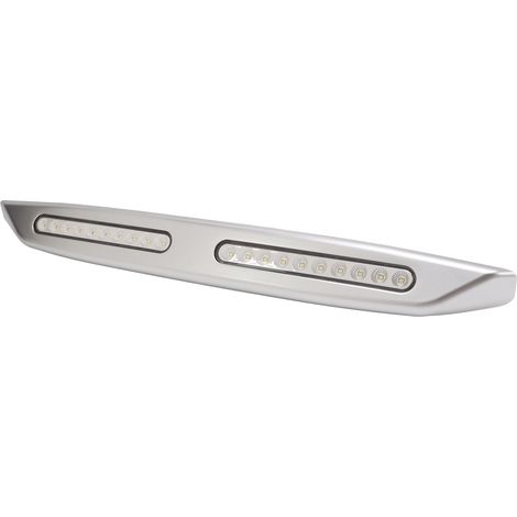 Barre lumineuse pour camping-car, 20 LED, éclairage extérieur étanche 12 V pour auvent de porche, yachts et caravanes, couleur argent. (1/5)