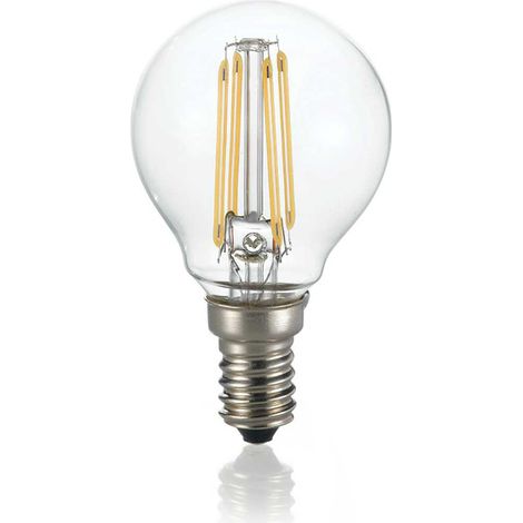 10 Lampadine Led Cupola E14 4 Watt 3000 K Cri 90 Trasparente