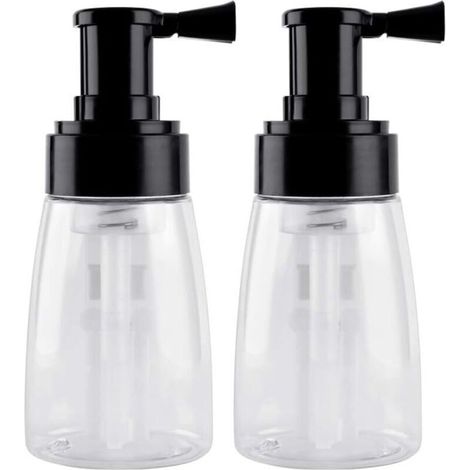 Lot de 2 vaporisateurs de poudre capillaire , voyage vides , rechargeables pour salon , maison , beauté (140 ml + 140 ml) (1/4)