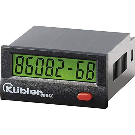 Contaore di esercizio Kübler Group Codix 134 LCD, 99999h59m/ 99999.99 h, PNP 4 - 30 V/DC (1/2)