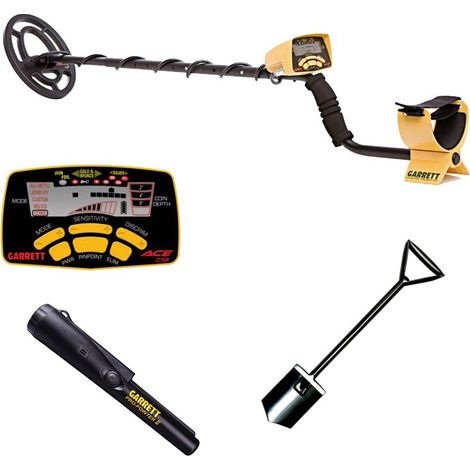 PACK : Détecteur de métaux Garrett ACE 250 + ProPointer II + Pelle à pied (1/3)