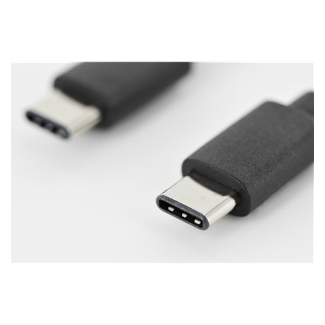 Digitus Câble USB USB 2.0 USB-C® mâle, USB-C® mâle 1.00 m noir AK-300138-010-S (1/4)