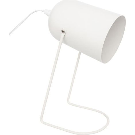 Lampe à Poser en Métal "Faro" 30cm Blanc (1/3)