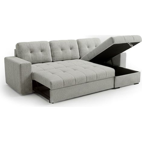 Sofa Cama Chaise Longue Reversible Ana 247cm Gris, Gris (1/5)