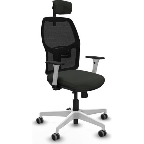 Silla de oficina piqueras y crespo Alfera brazos blancos reposacabezas (1/2)