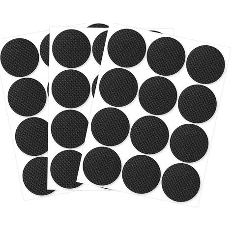 36 Pieces Non-Slip Rubber Pad Furniture Pads, Round (1/5)