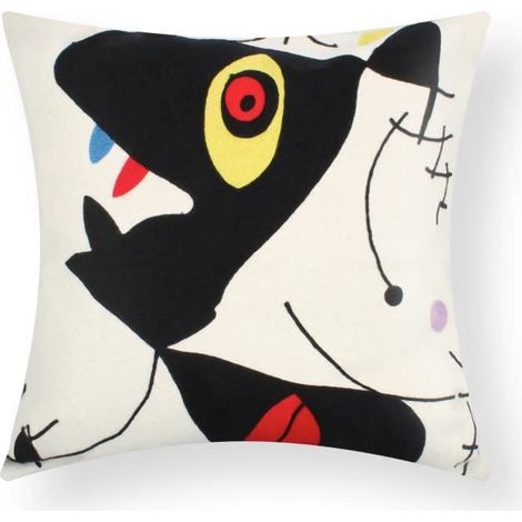 Housses de coussin - AVIZAR - Lot de 2 - 45x45 cm - Multicolore - Brodées Art Aspea (1/5)