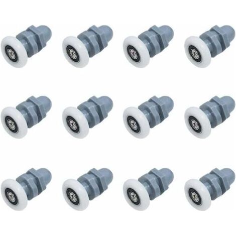 12 Pièces Roulette Porte De Douche Douche Roulettes Galets De Porte Porte Coulissante Porte A Roulette Rouleaux Inférieur Porte De Douche Roue Rouleau Roulette Roue Douche 20Mm Roulette (1/5)