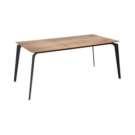 MOMMA HOME Mesa de comedor rectangular en Nogal, modelo Suze, Medidas: 180 x 90 x 75H cm (1/4)